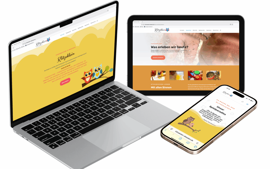 Webdesign und SEO für Kindertagespflege Klitzeklein