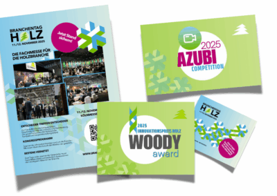 Branding & Marketingmaterialien für den Branchentag Holz 2025