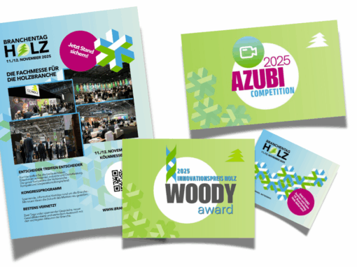 Branding & Marketingmaterialien für den Branchentag Holz 2025