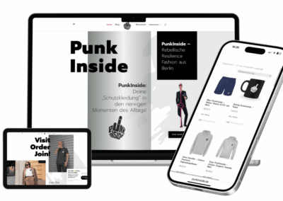 Webdesign Onlineshop für PunkInside