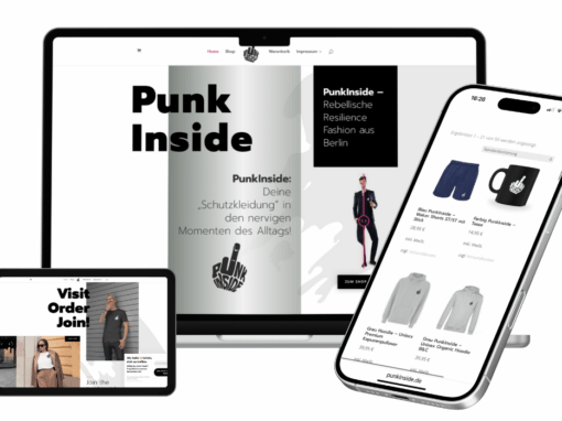 Webdesign Onlineshop für PunkInside
