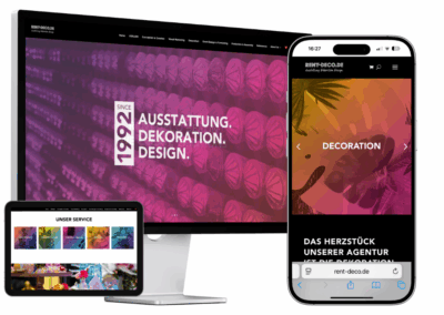 Webdesign und SEO für Rent Deco