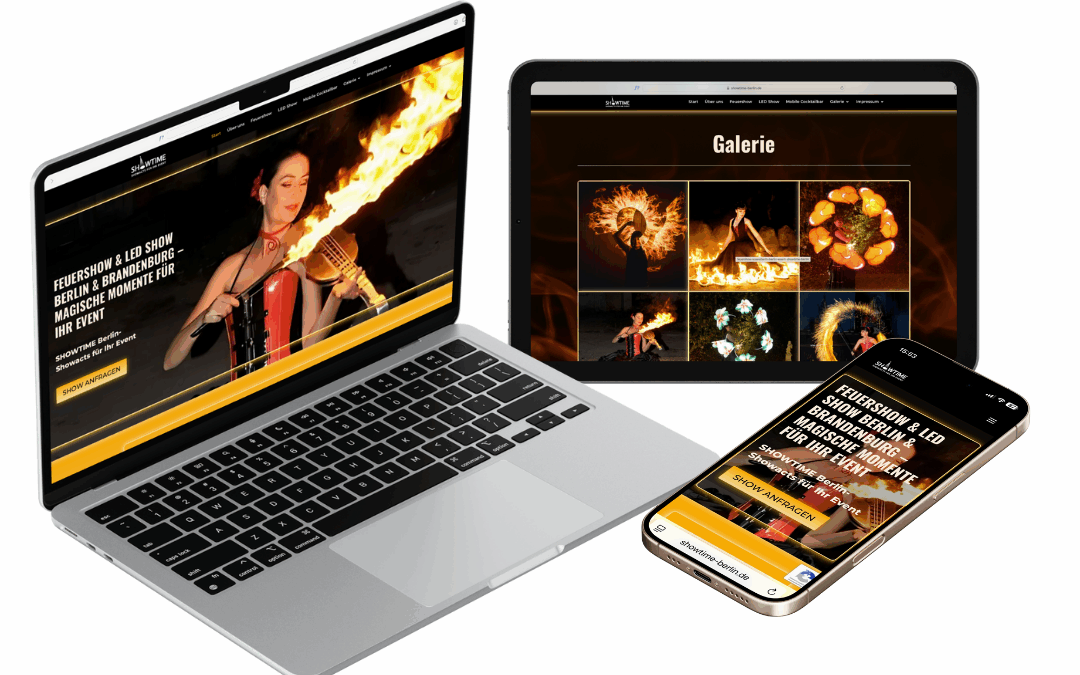 Webdesign & SEO für Showtime Berlin