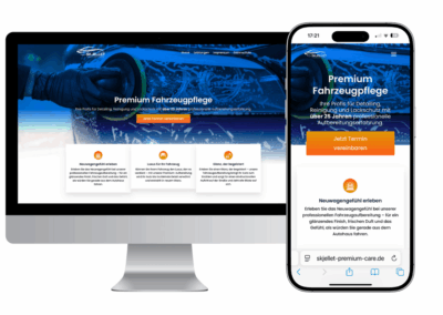 Webdesign und SEO für Skjellet Premium Care