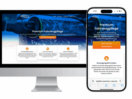Webdesign und SEO für Skjellet Premium Care